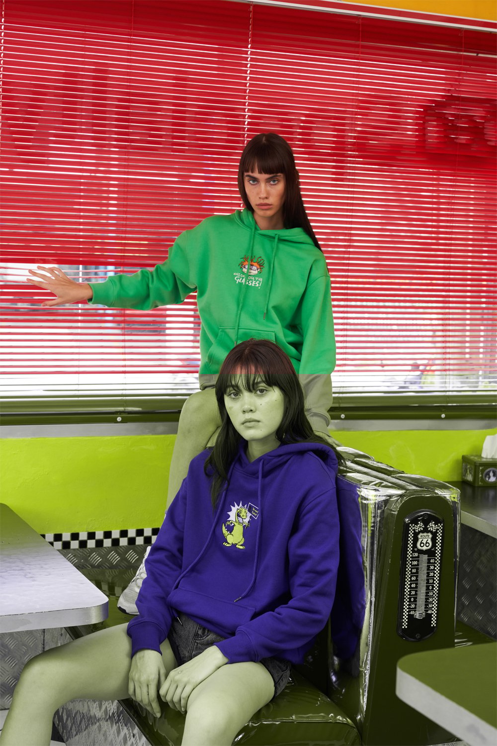 Chicks Dig The Glasses Green Hoodie - BonkersCorner
