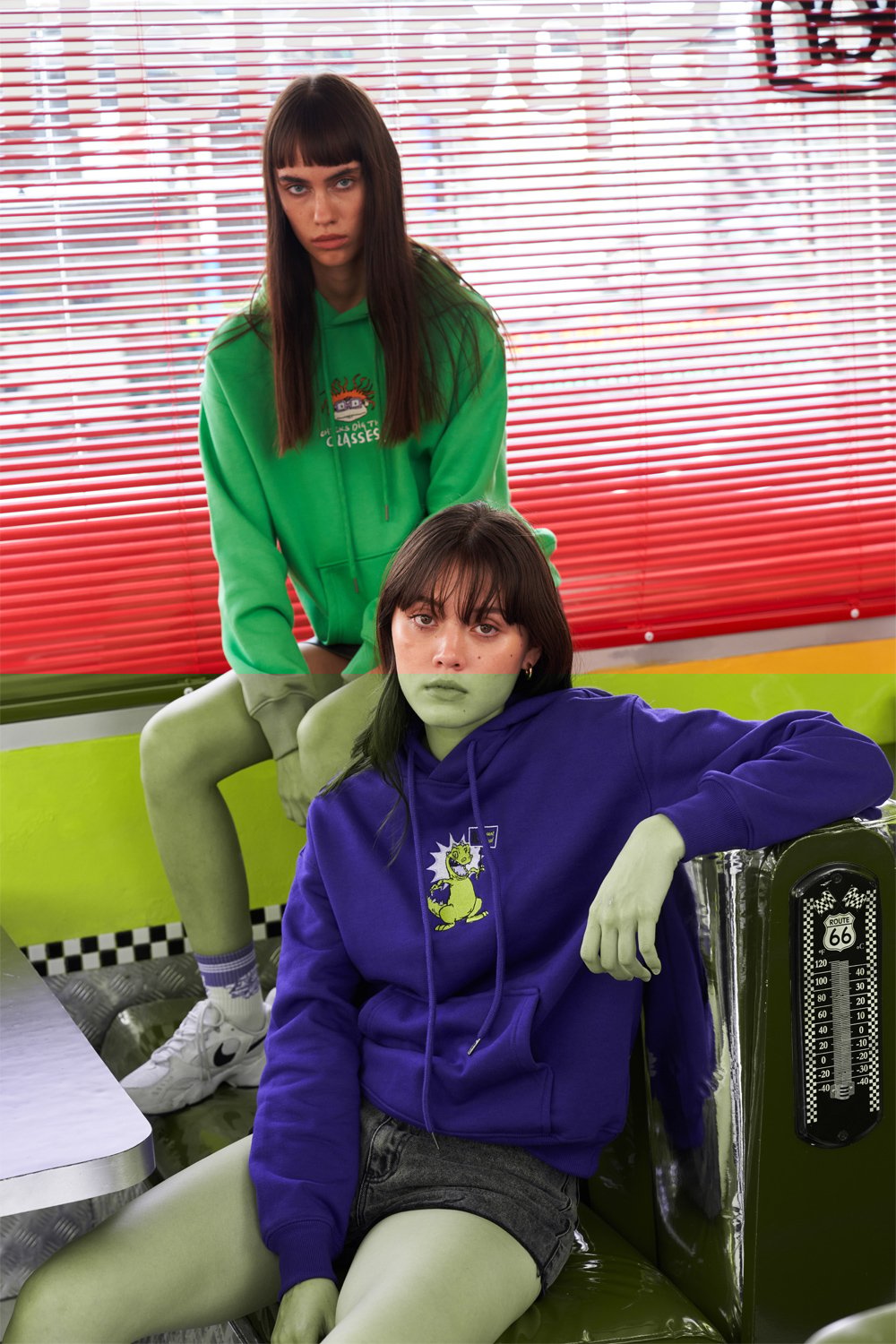 Chicks Dig The Glasses Green Hoodie - BonkersCorner