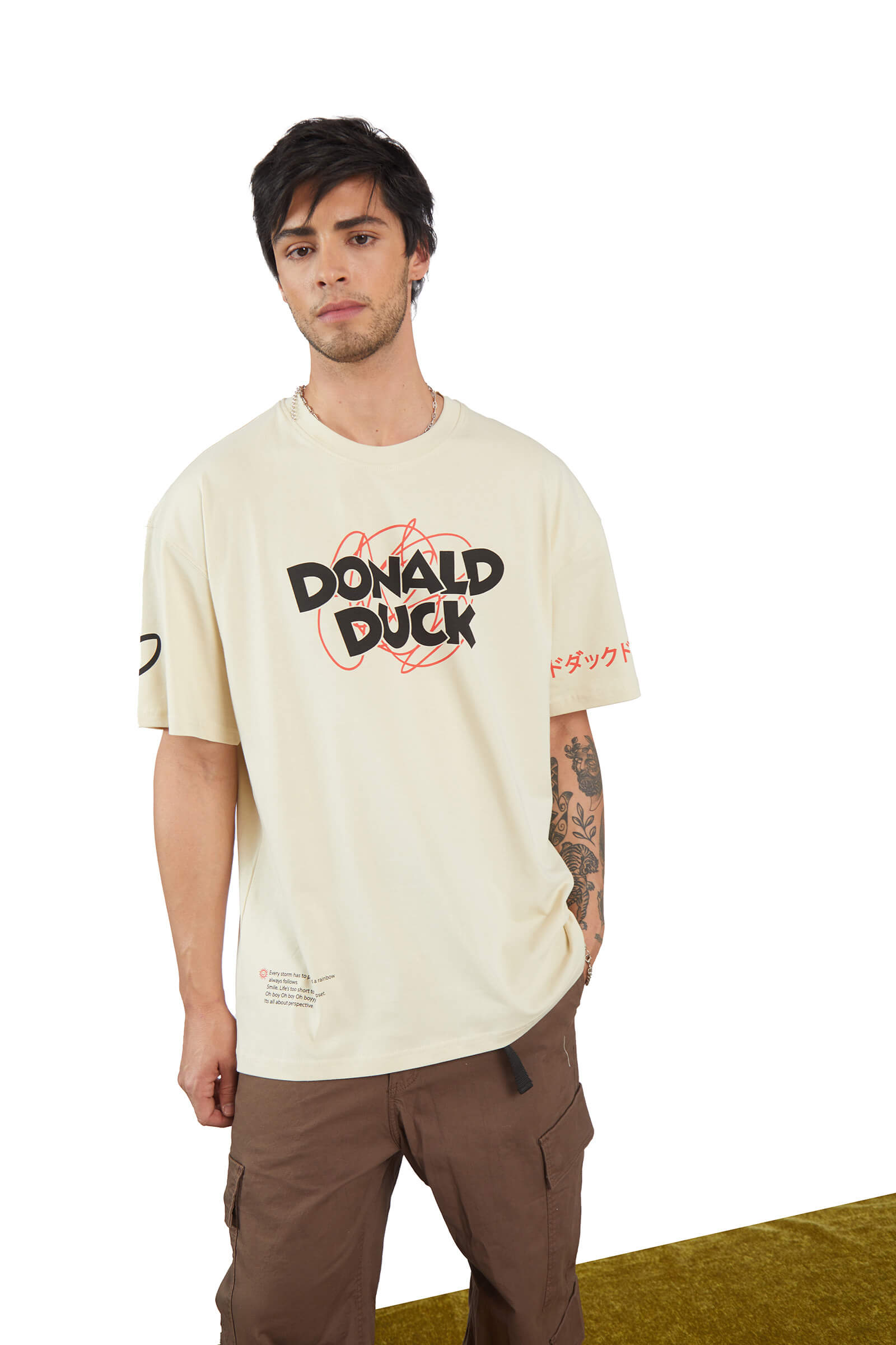 Chirpy Donald Duck Oversized T-shirt - BonkersCorner