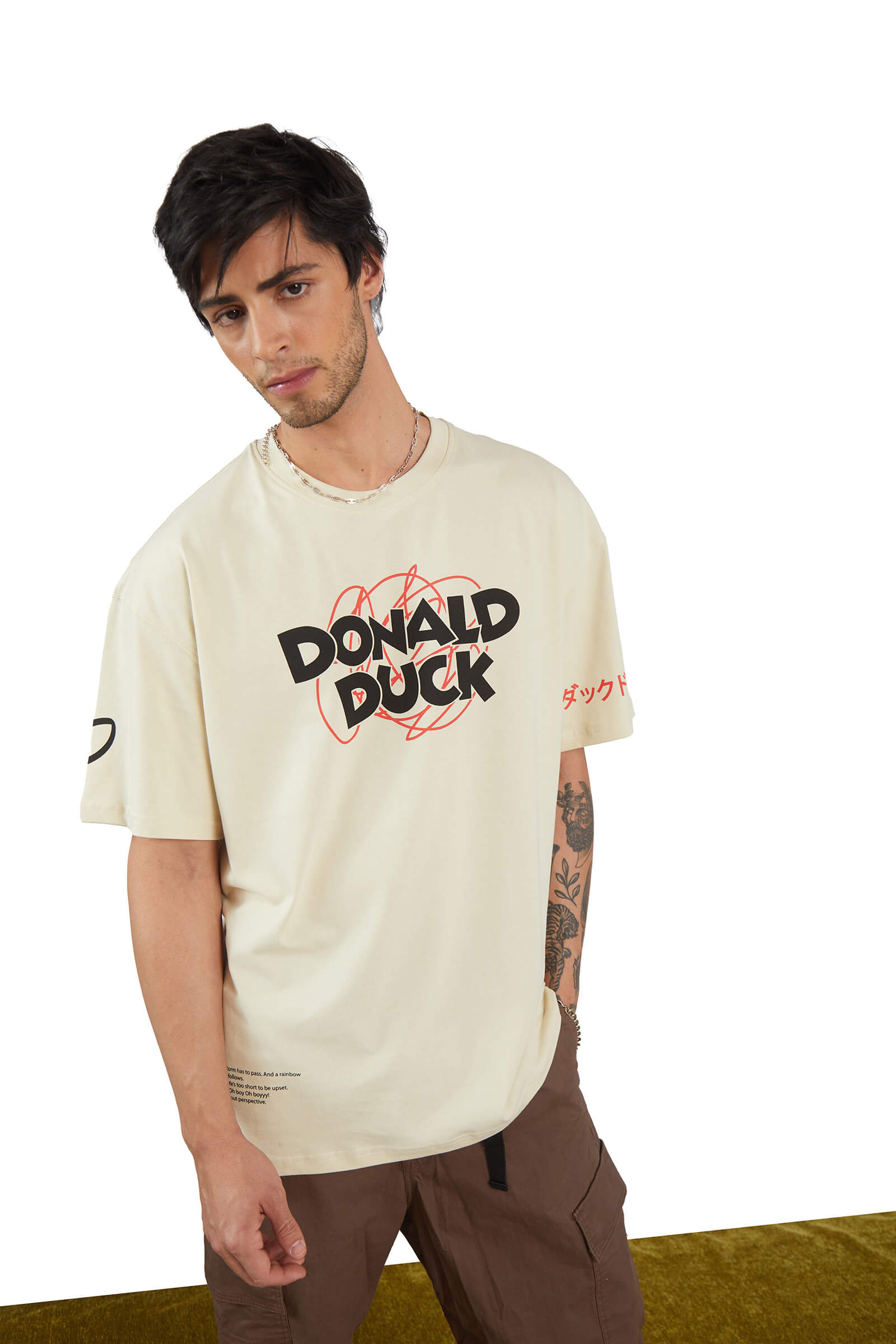 Chirpy Donald Duck Oversized T-shirt - BonkersCorner