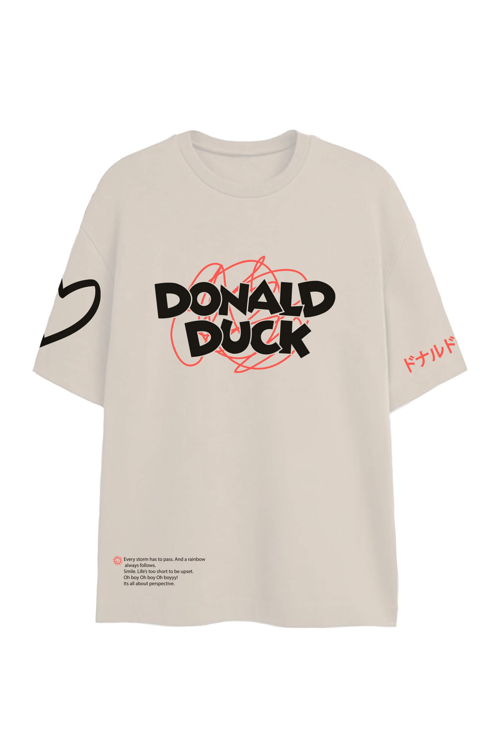 Chirpy Donald Duck Oversized T-shirt - BonkersCorner