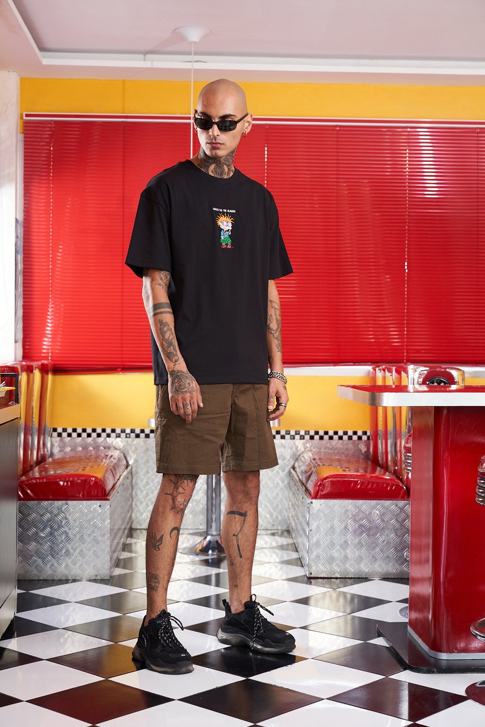 Chuckie Embroidery Oversized T-shirt - BonkersCorner