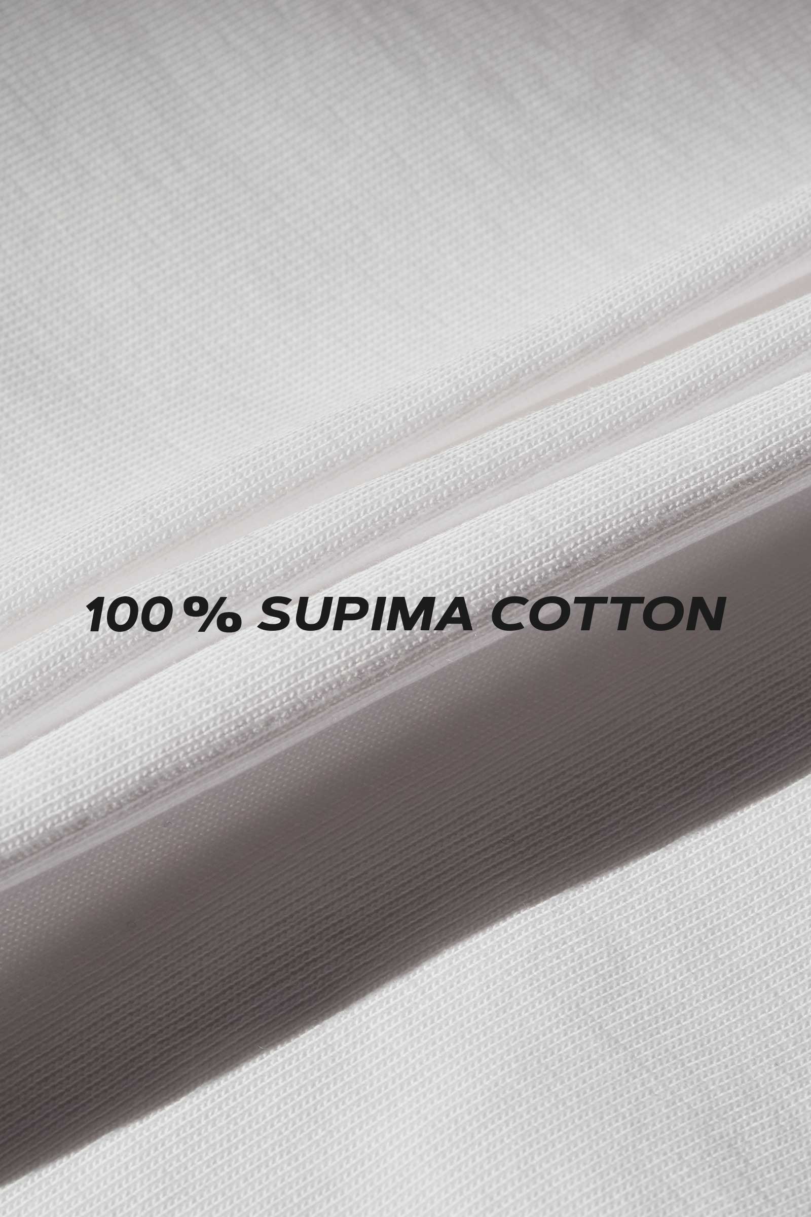 Classic White 100% Supima Cotton Relaxed Fit T-shirt - BonkersCorner