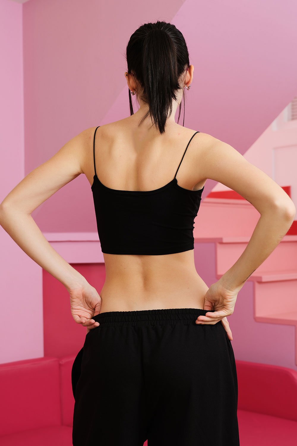 Classy Hello Kitty Black Cami - BonkersCorner