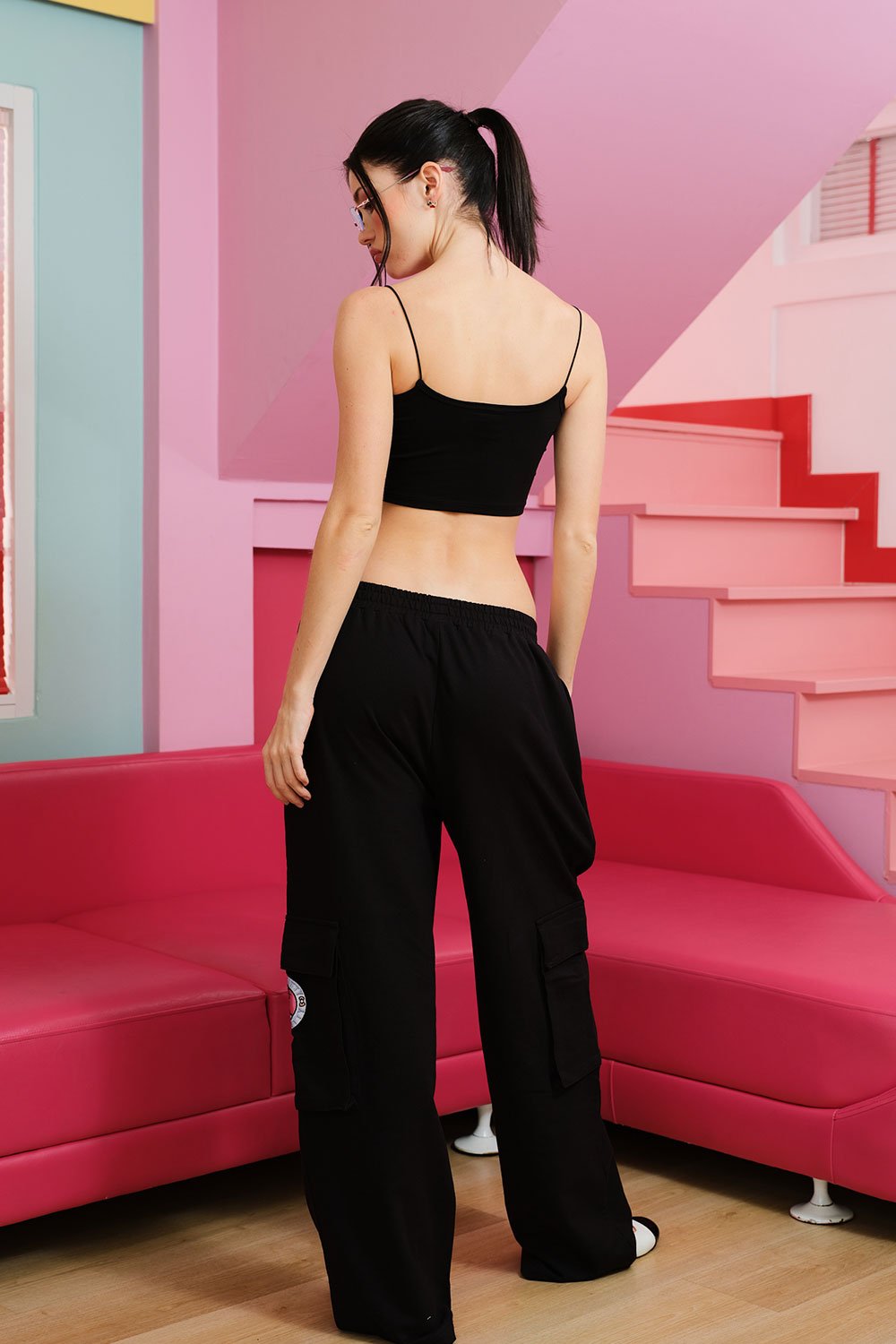 Classy Hello Kitty Black Cami - BonkersCorner