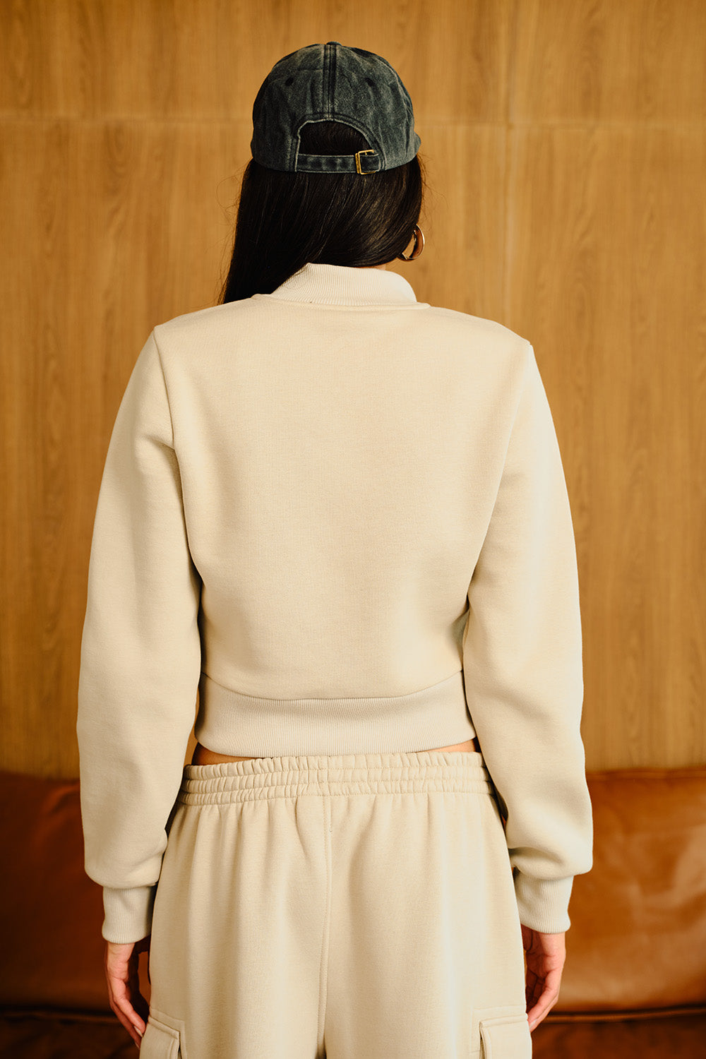 Cloudy Crop Zipper Jacket - BonkersCorner