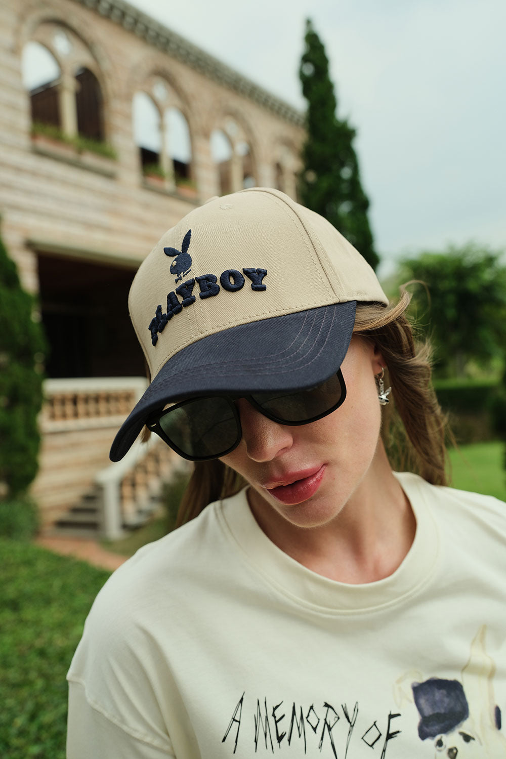 Club Navy Playboy Cap - BonkersCorner
