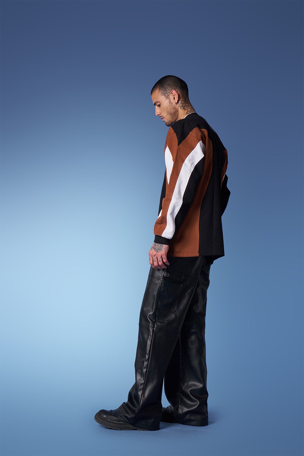 Colourblock Cut & Sew Crewneck - Sweatshirt - BonkersCorner