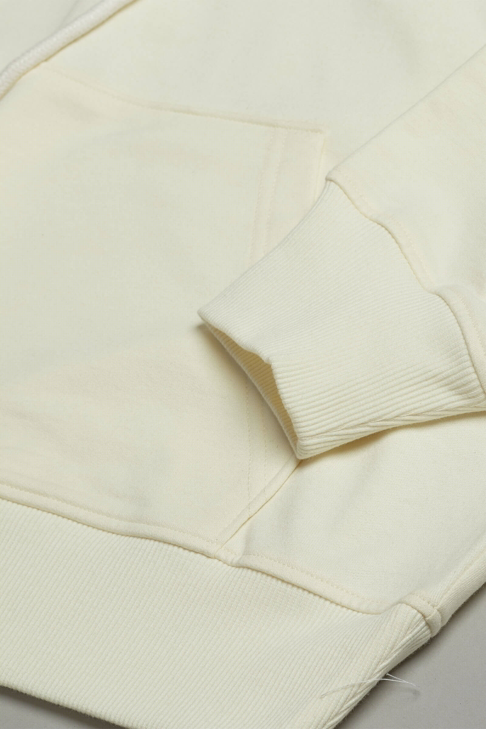 Cream Crop Hoodie - BonkersCorner