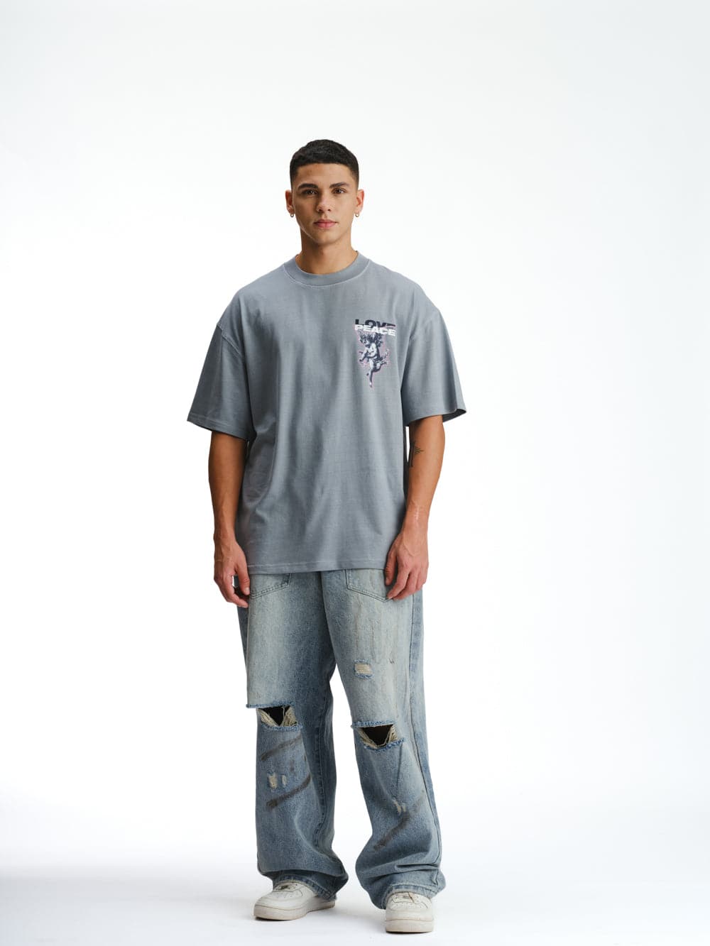 Cupid Love And Peace Premium Oversized T-shirt - BonkersCorner