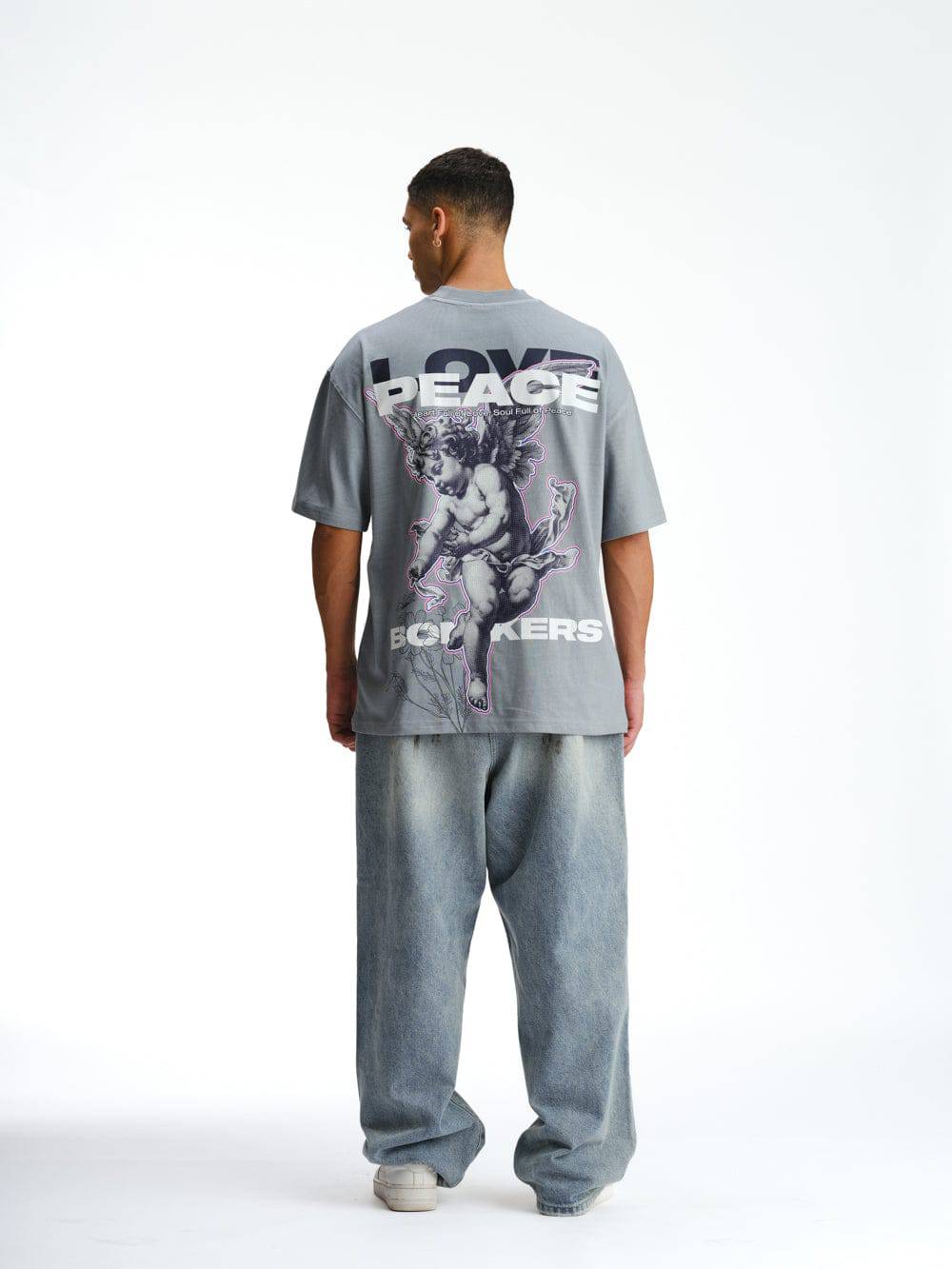 Cupid Love And Peace Premium Oversized T-shirt - BonkersCorner