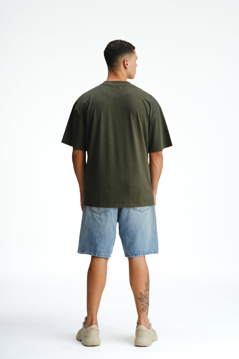 Dark Olive Signature Heavyweight Faded T-shirt - BonkersCorner