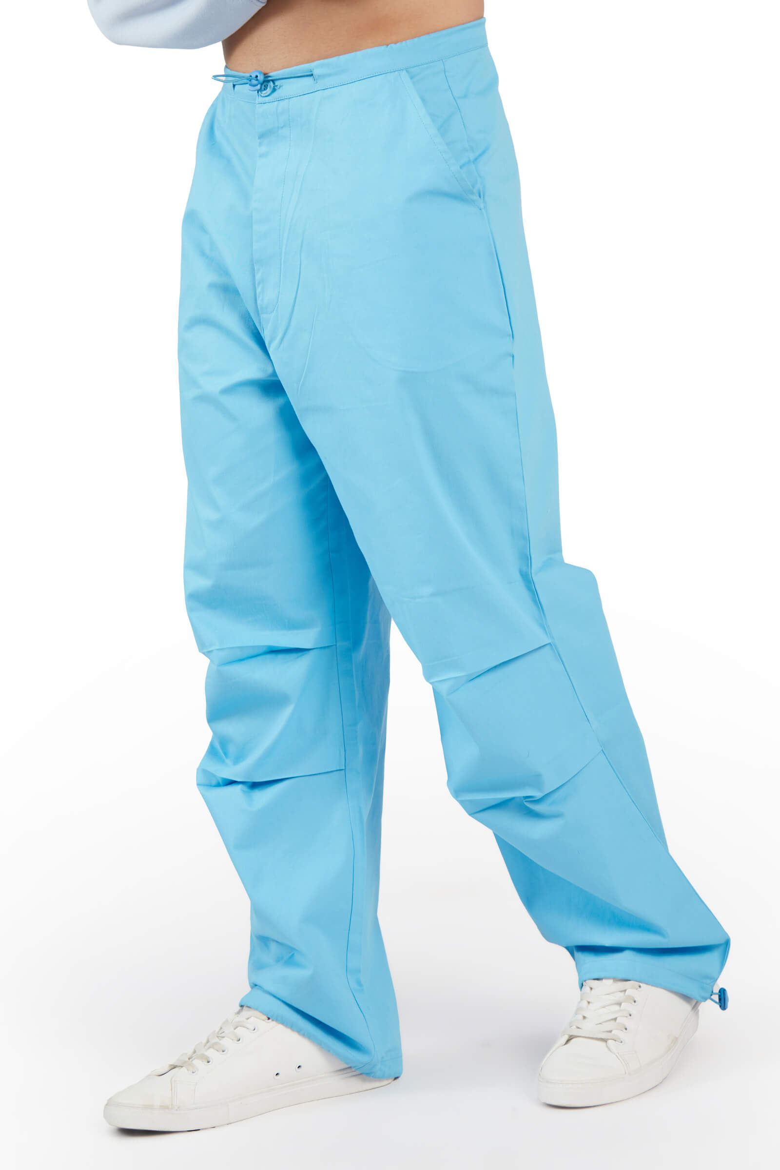 Deep Blue Parachute Pants - BonkersCorner