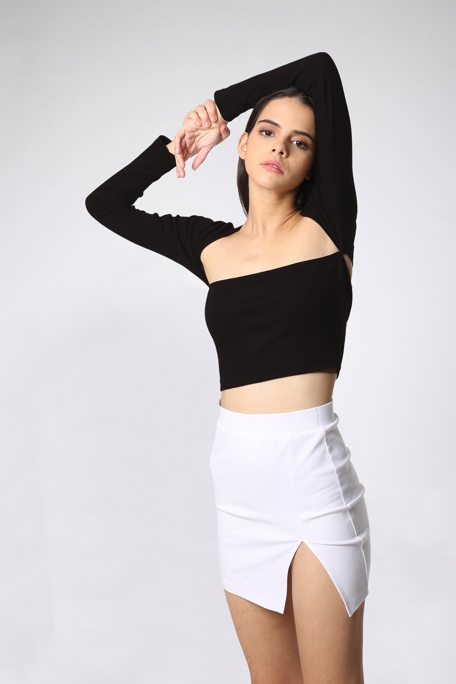 Delilah Square Neck Crop Top - BonkersCorner