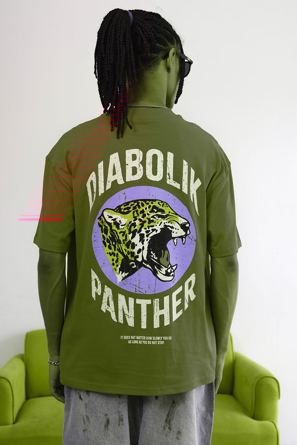 Diabolik Panther Oversized T-shirt - BonkersCorner