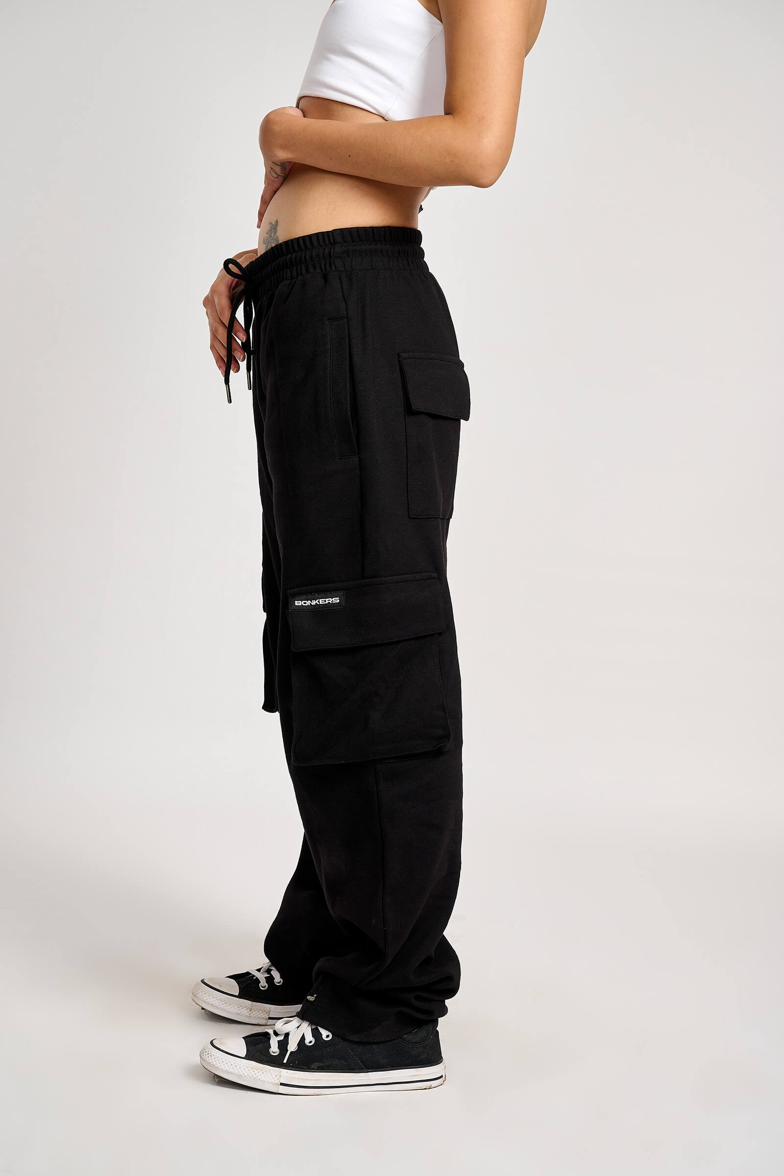 Ebony Utility Straight Fit Pants - BonkersCorner