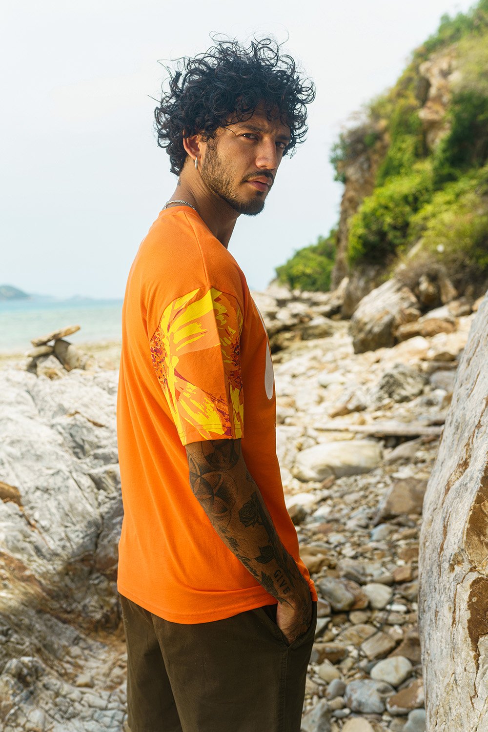 Flower Boy Oversized T-shirt - BonkersCorner