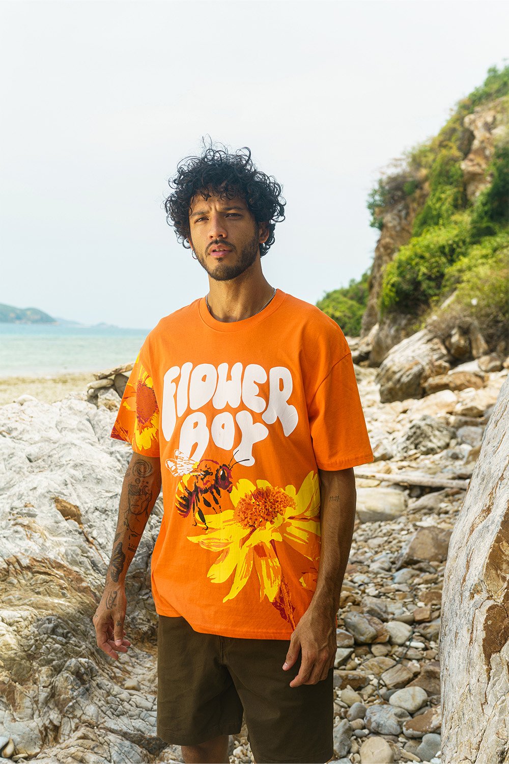Flower Boy Oversized T-shirt - BonkersCorner