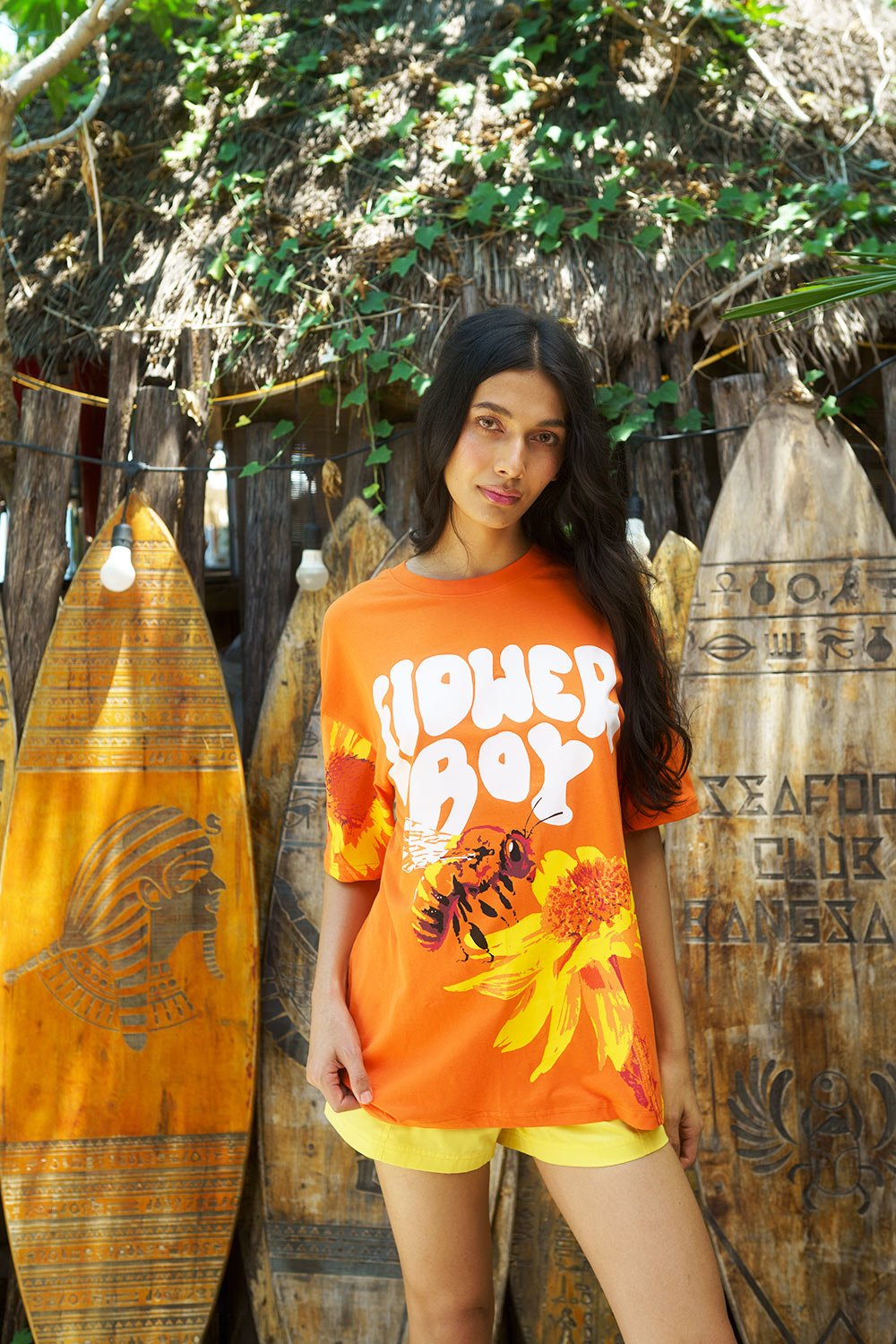 Flower Boy Oversized T-shirt - BonkersCorner