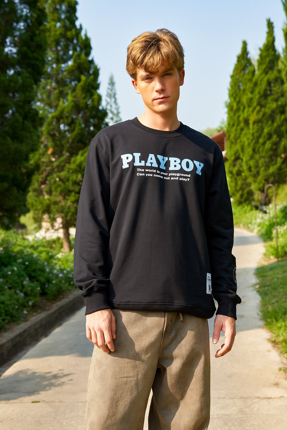 Follow The Rabbit Oversized Sweatshirt - BonkersCorner