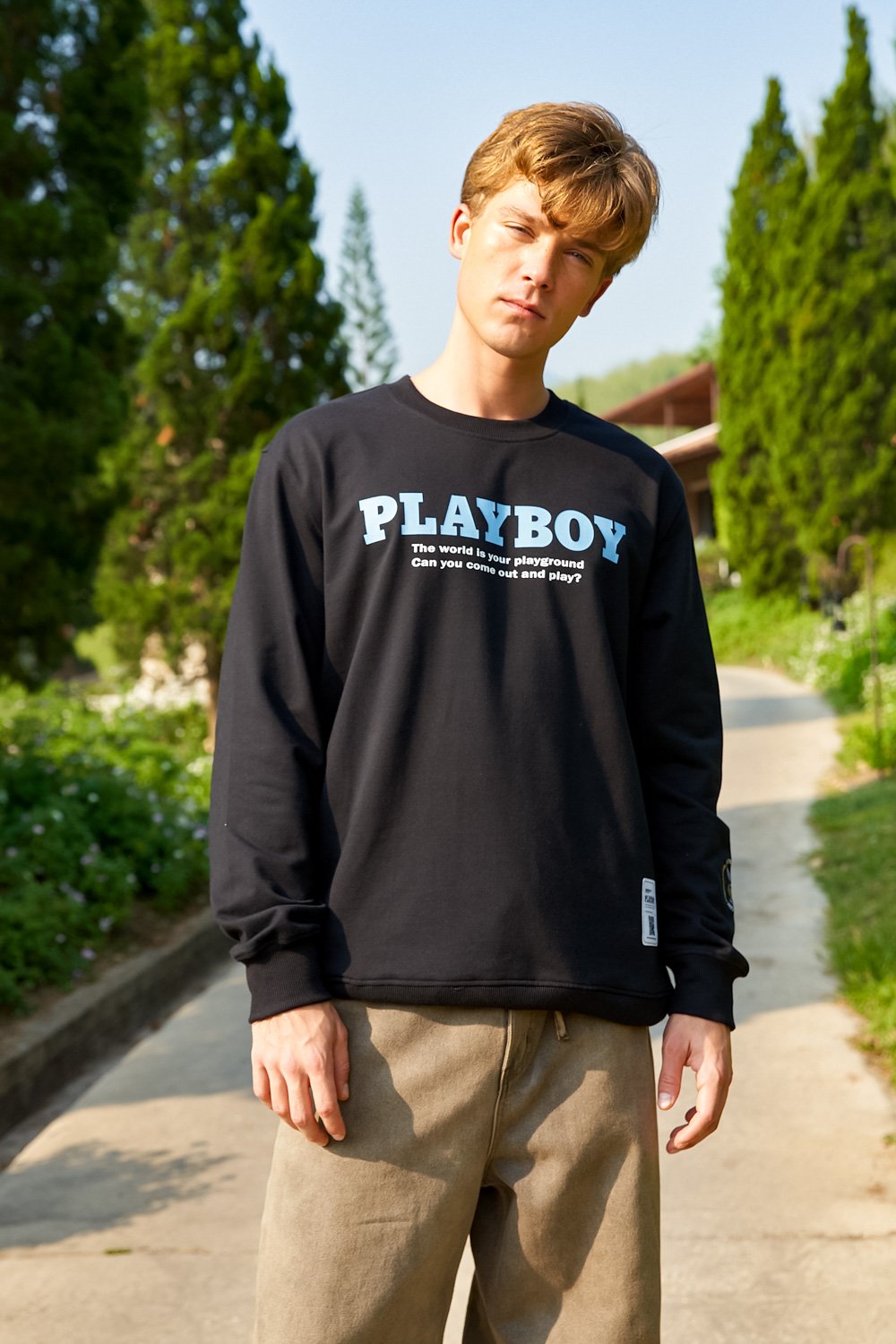 Follow The Rabbit Oversized Sweatshirt - BonkersCorner