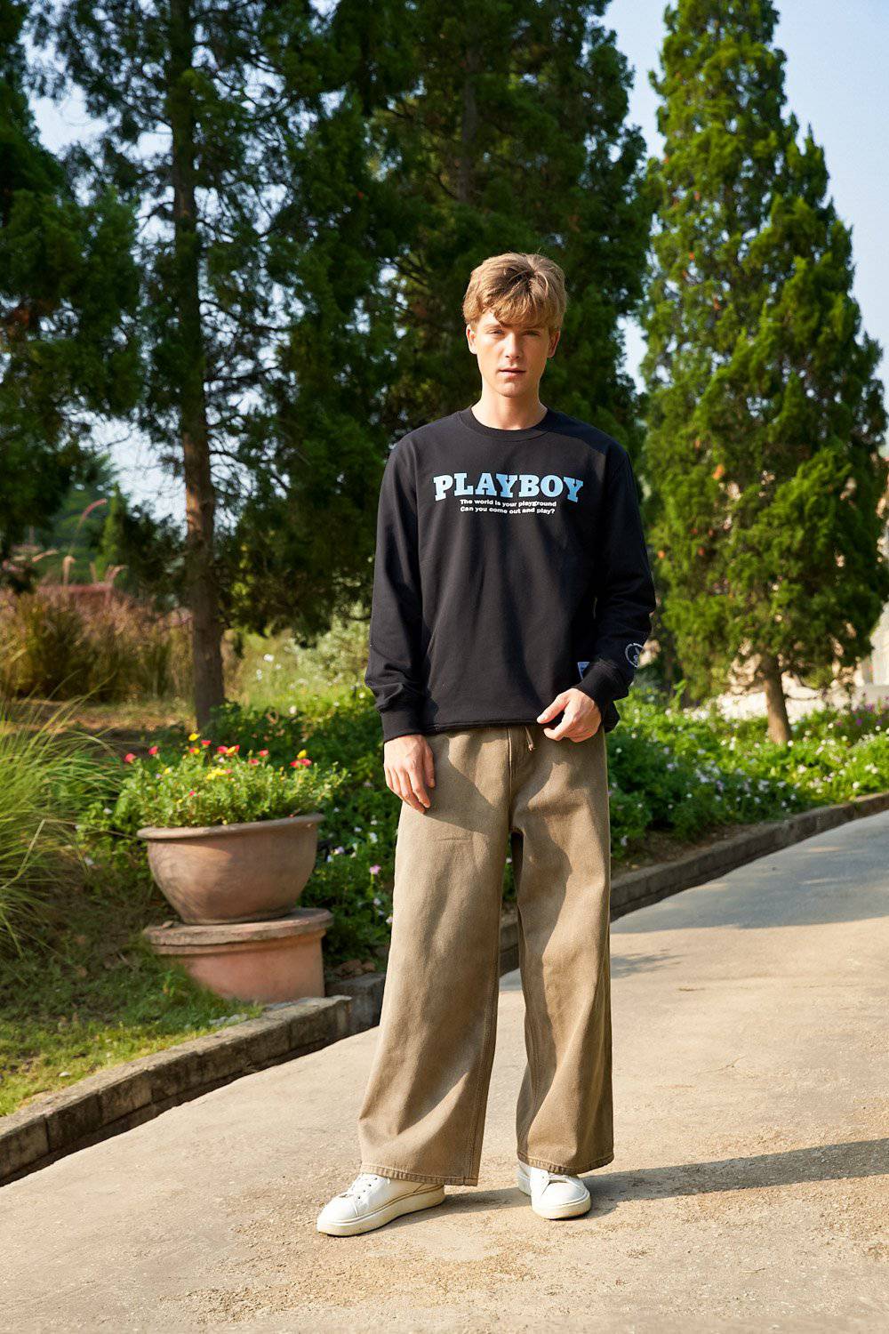 Follow The Rabbit Oversized Sweatshirt - BonkersCorner