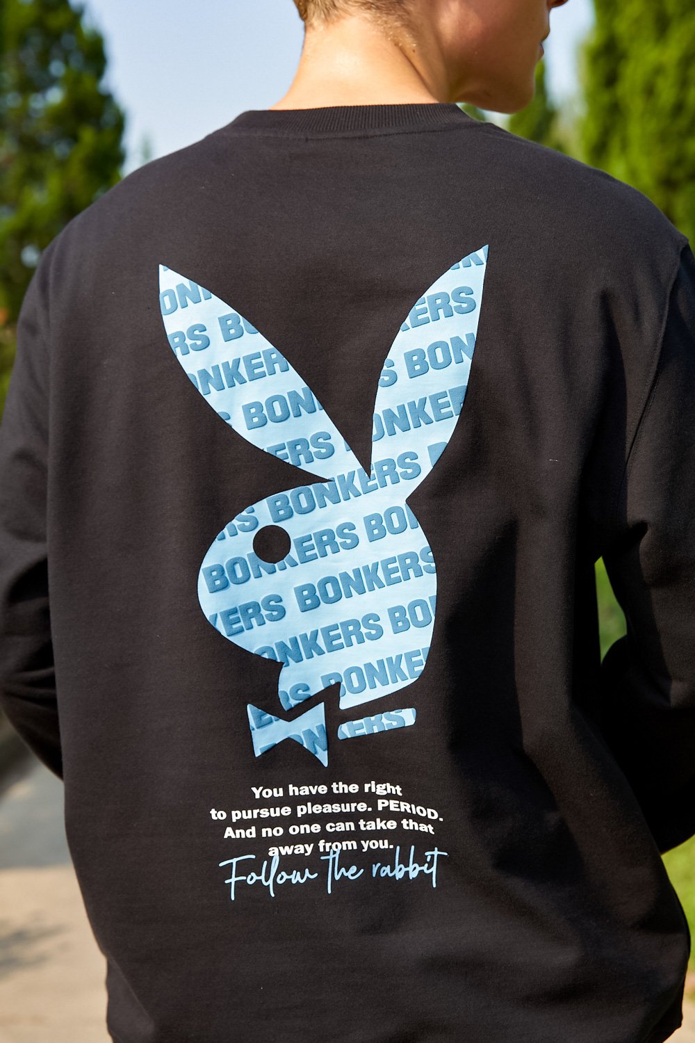 Follow The Rabbit Oversized Sweatshirt - BonkersCorner