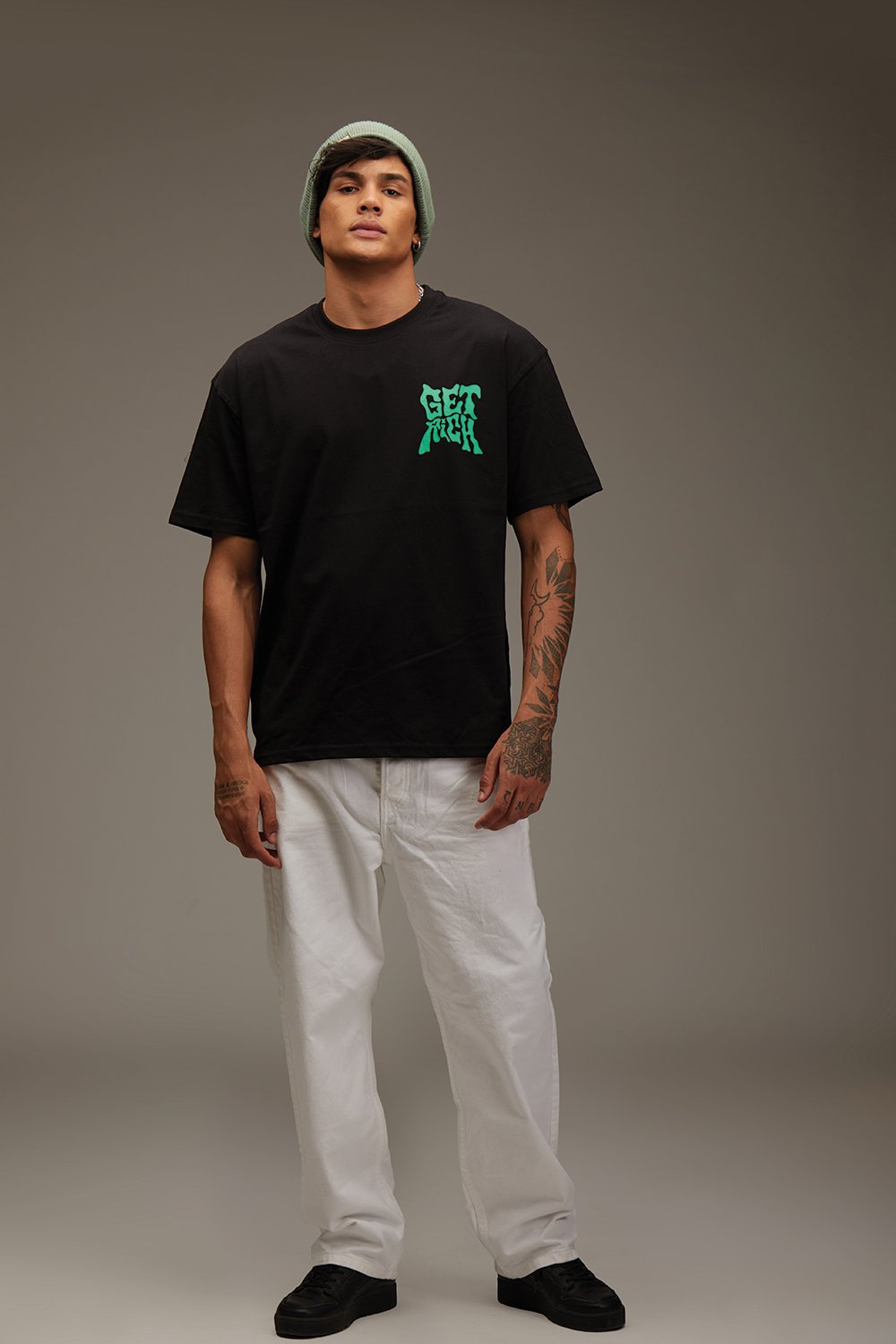 Get Rich Oversized T-shirt - BonkersCorner