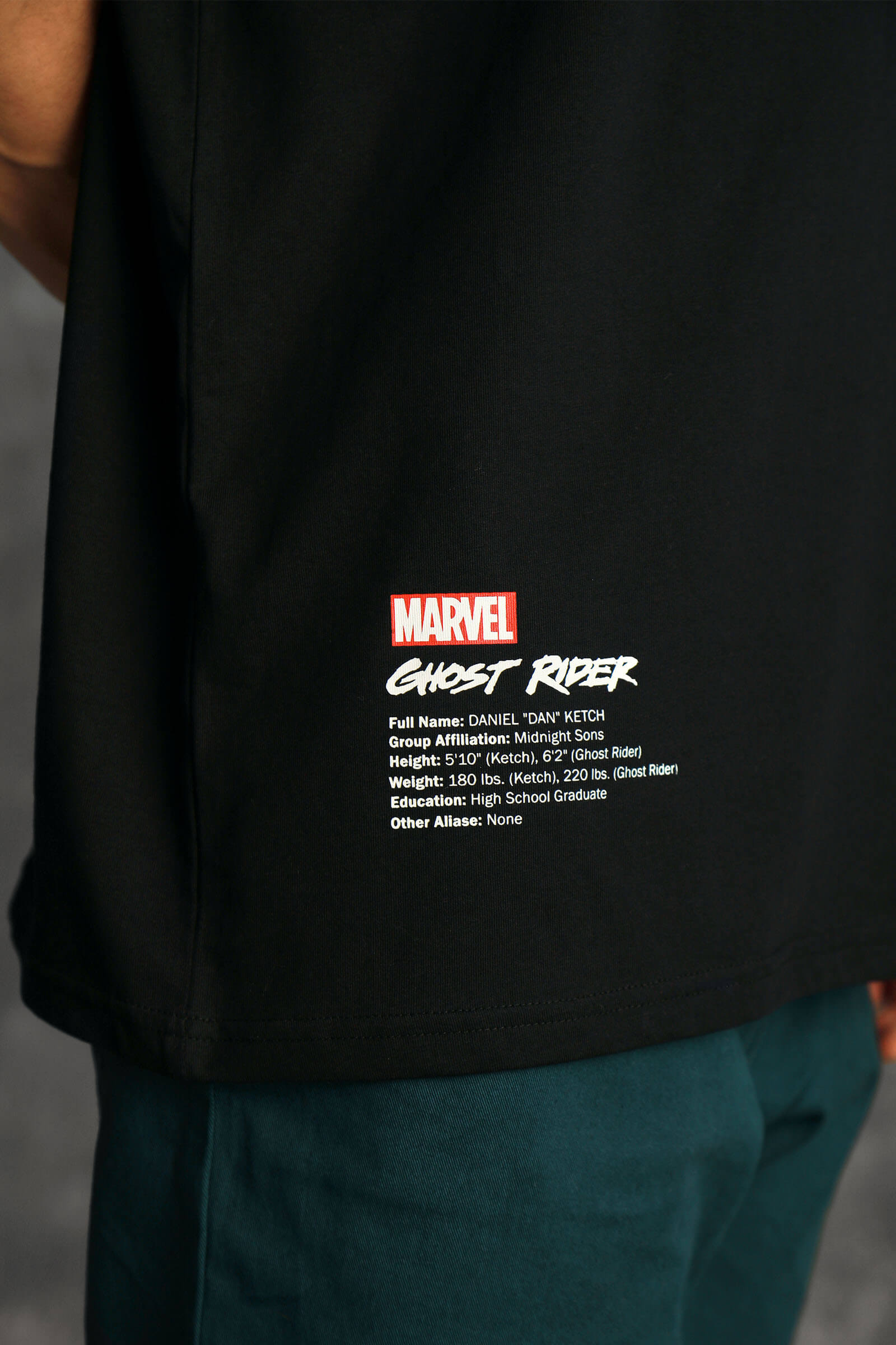 Ghost Rider Oversized T-shirt (Glow In Dark) - BonkersCorner