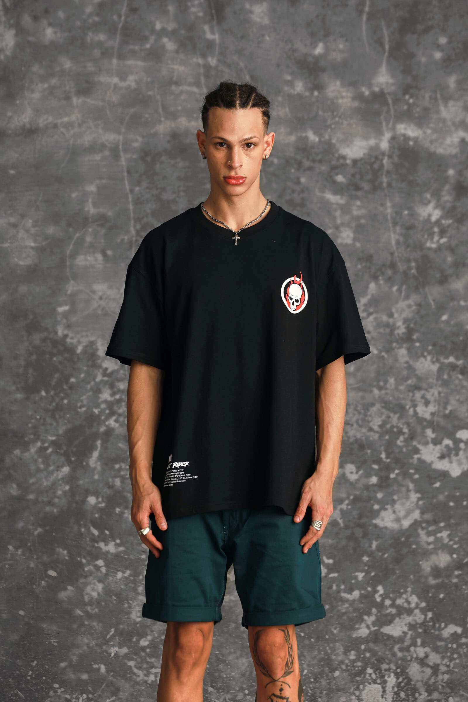 Ghost Rider Oversized T-shirt (Glow In Dark) - BonkersCorner