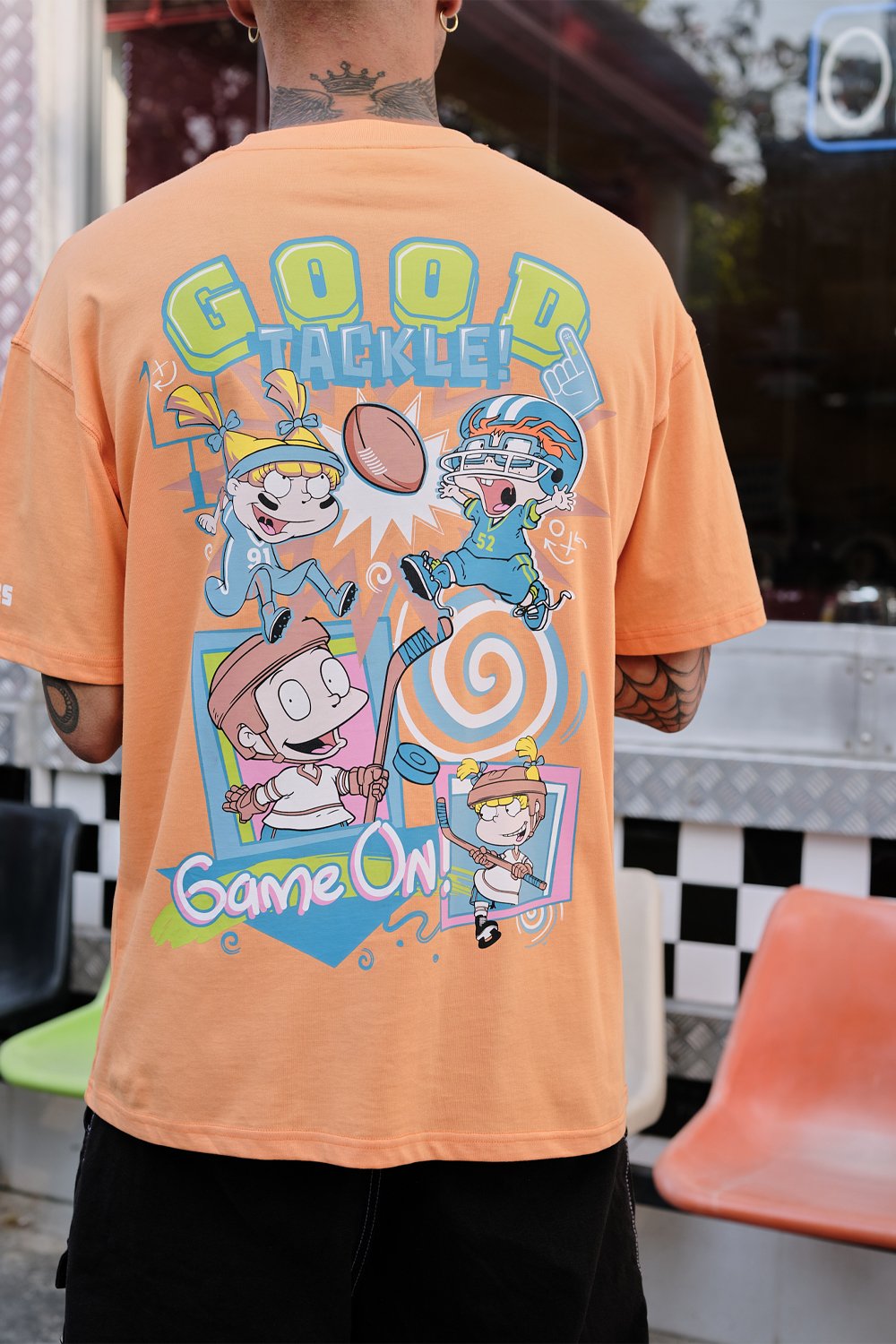 Good Tackle Oversized T-shirt - BonkersCorner