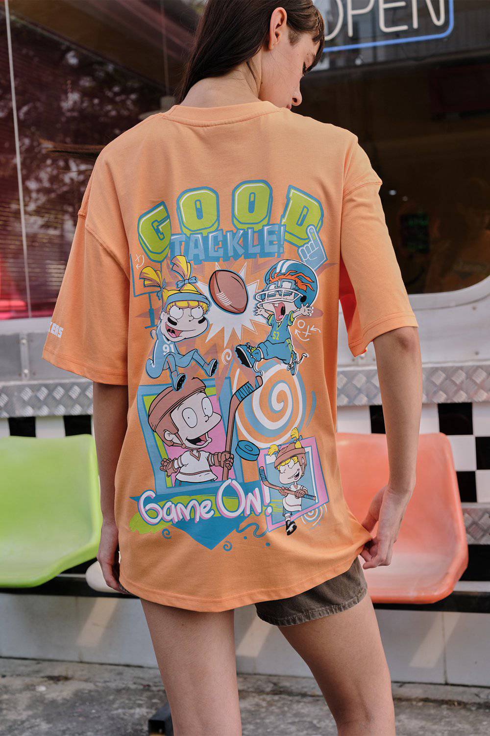 Good Tackle Oversized T-shirt - BonkersCorner