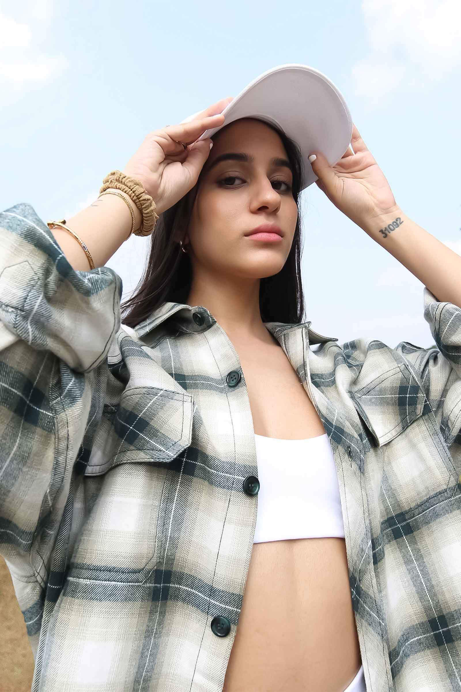 Green Plaid Flannel Oversized Shirt - BonkersCorner