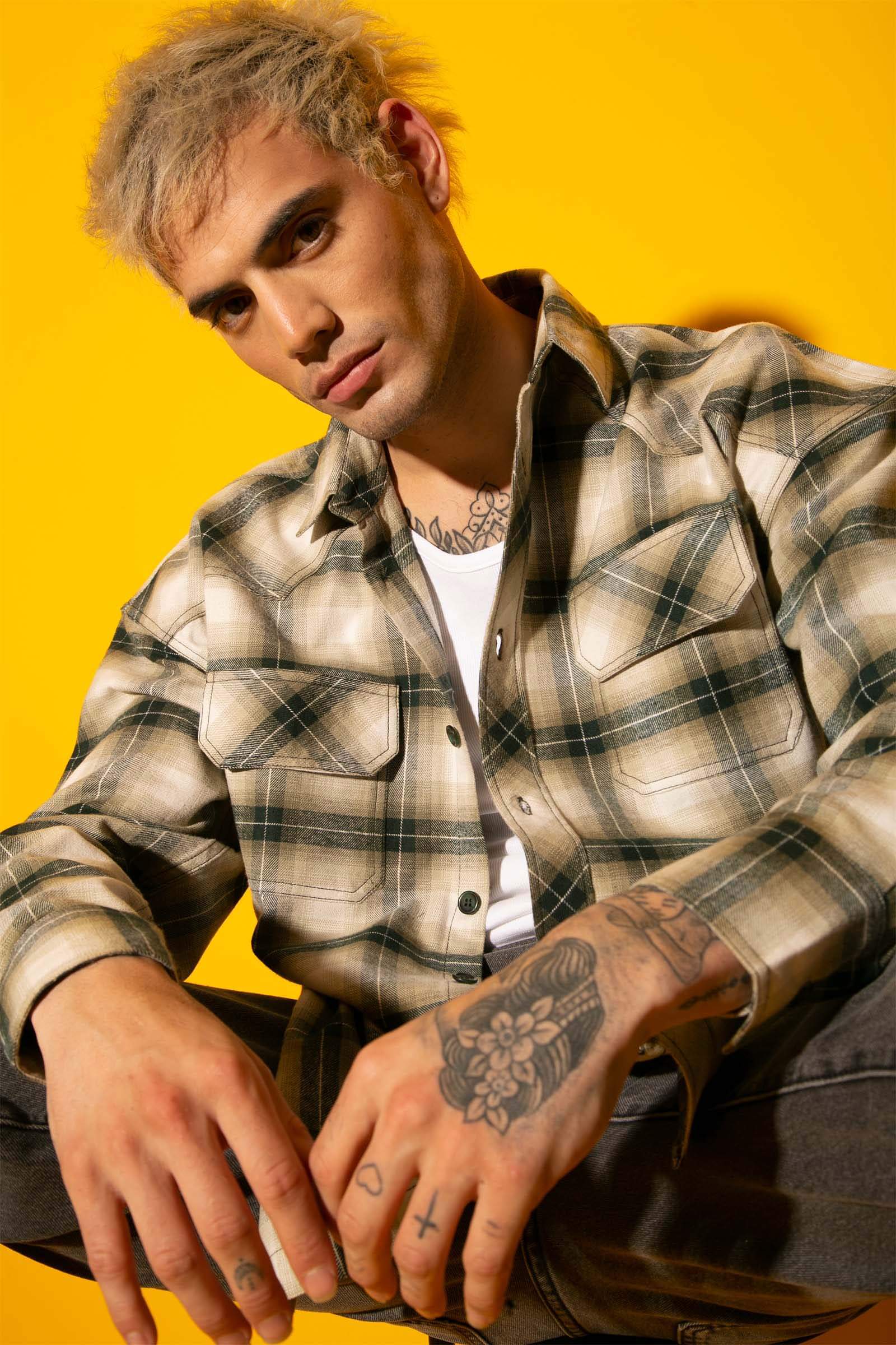 Green Plaid Flannel Oversized Shirt - BonkersCorner