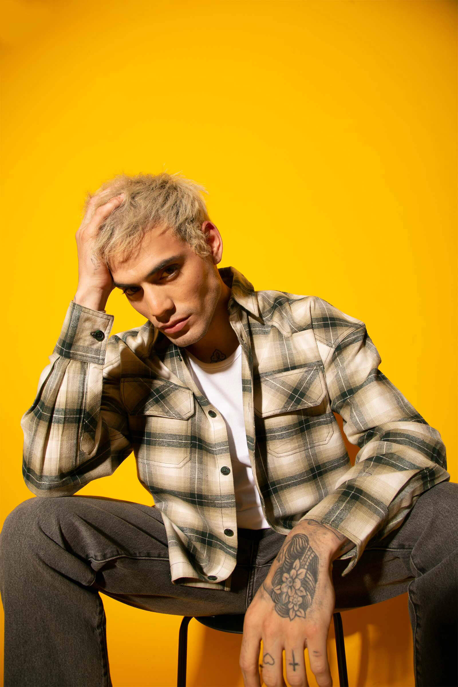 Green Plaid Flannel Oversized Shirt - BonkersCorner