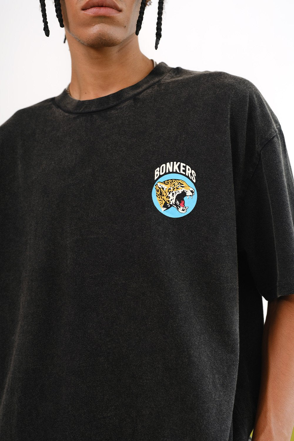 Grey Diabolik Panther Oversized T-shirt - BonkersCorner
