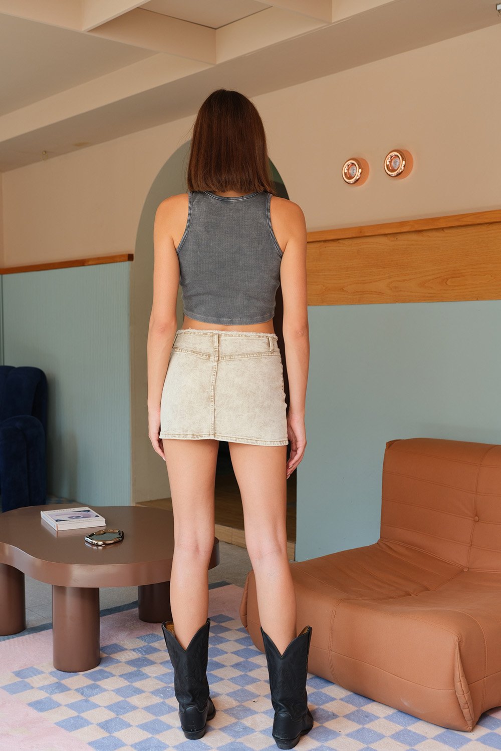 Grey Faded Signature Tank - BonkersCorner