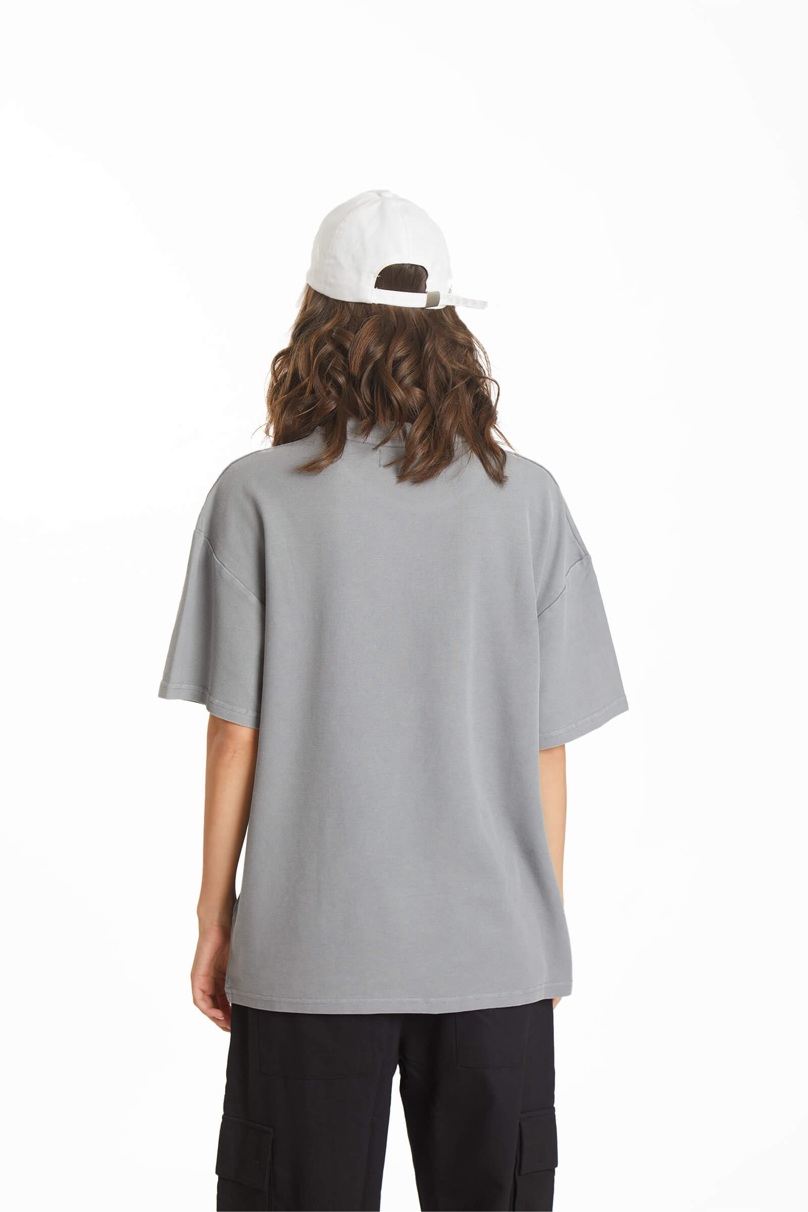 Grey Heavyweight Pique Oversized T-shirt - BonkersCorner