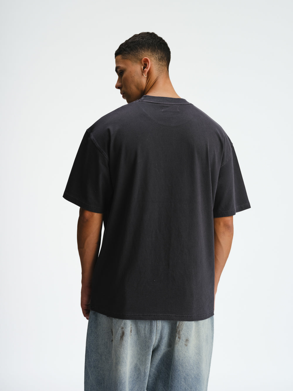 Grey Signature Heavyweight Faded T-shirt - BonkersCorner