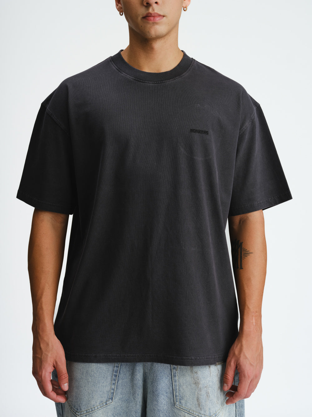 Grey Signature Heavyweight Faded T-shirt - BonkersCorner