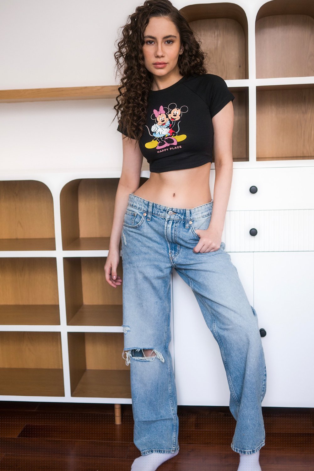 Happy Place Baby Tee - BonkersCorner