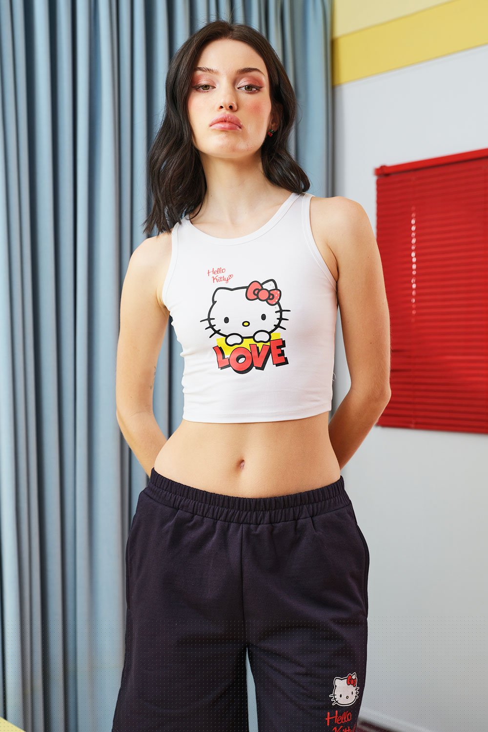 Hello Kitty Love Crop Top - BonkersCorner