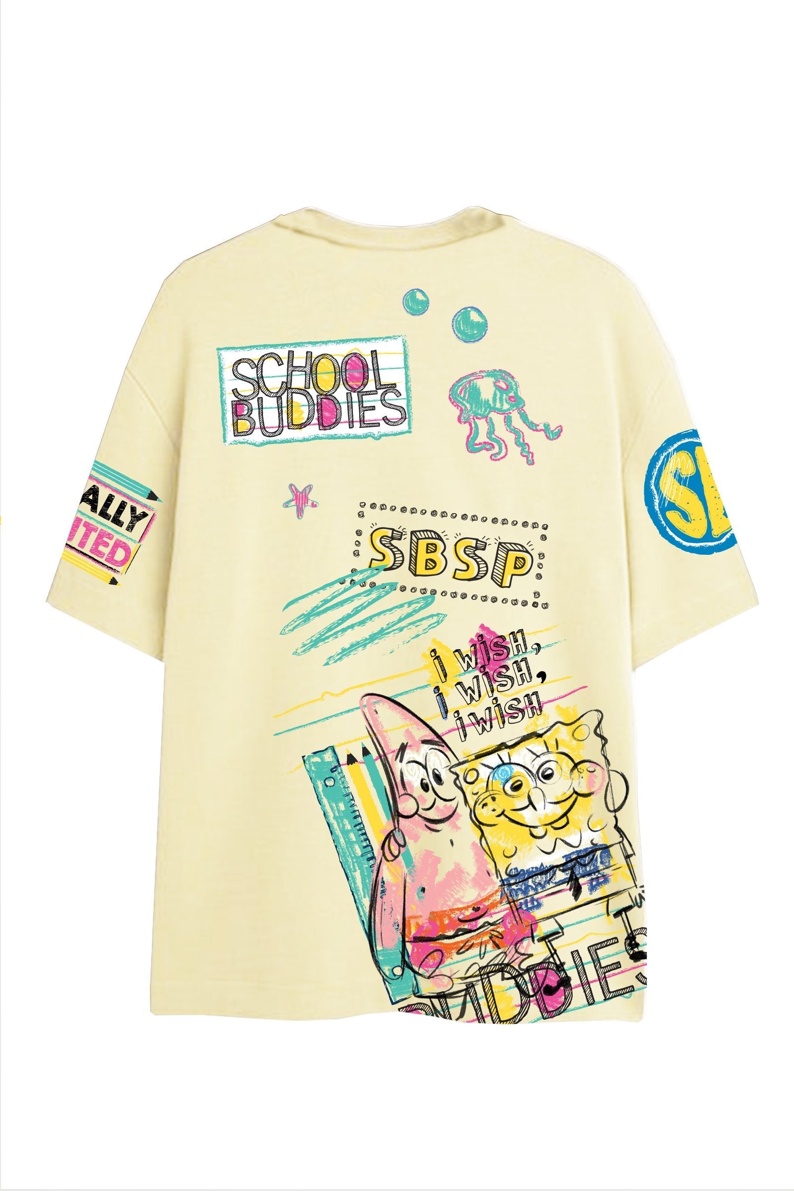 Hey There SpongeBob Oversized T-shirt - BonkersCorner