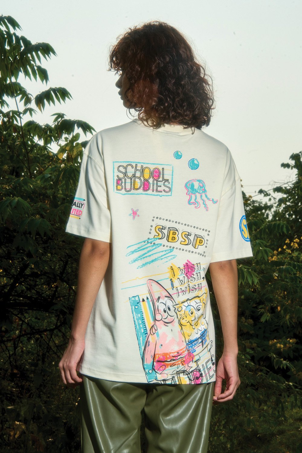 Hey There SpongeBob Oversized T-shirt - BonkersCorner
