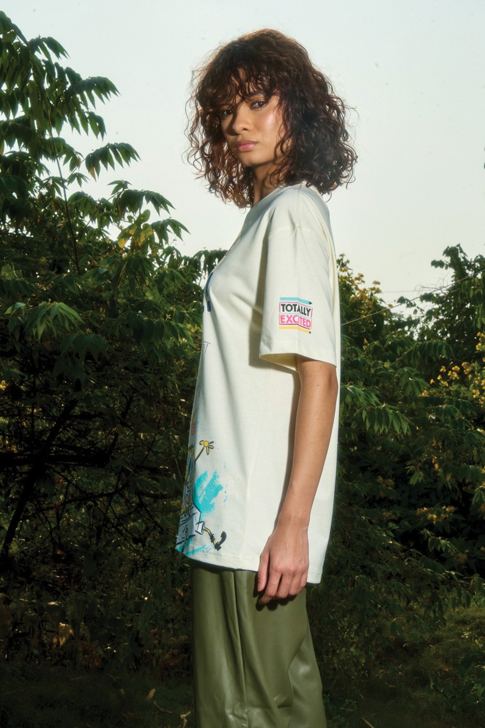 Hey There SpongeBob Oversized T-shirt - BonkersCorner