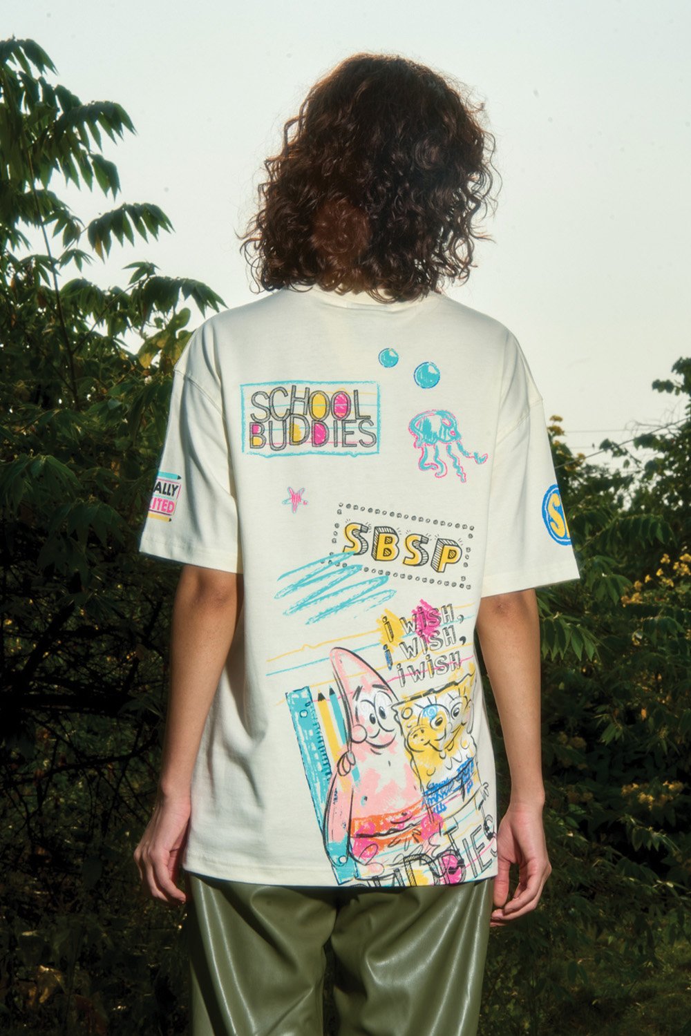 Hey There SpongeBob Oversized T-shirt - BonkersCorner