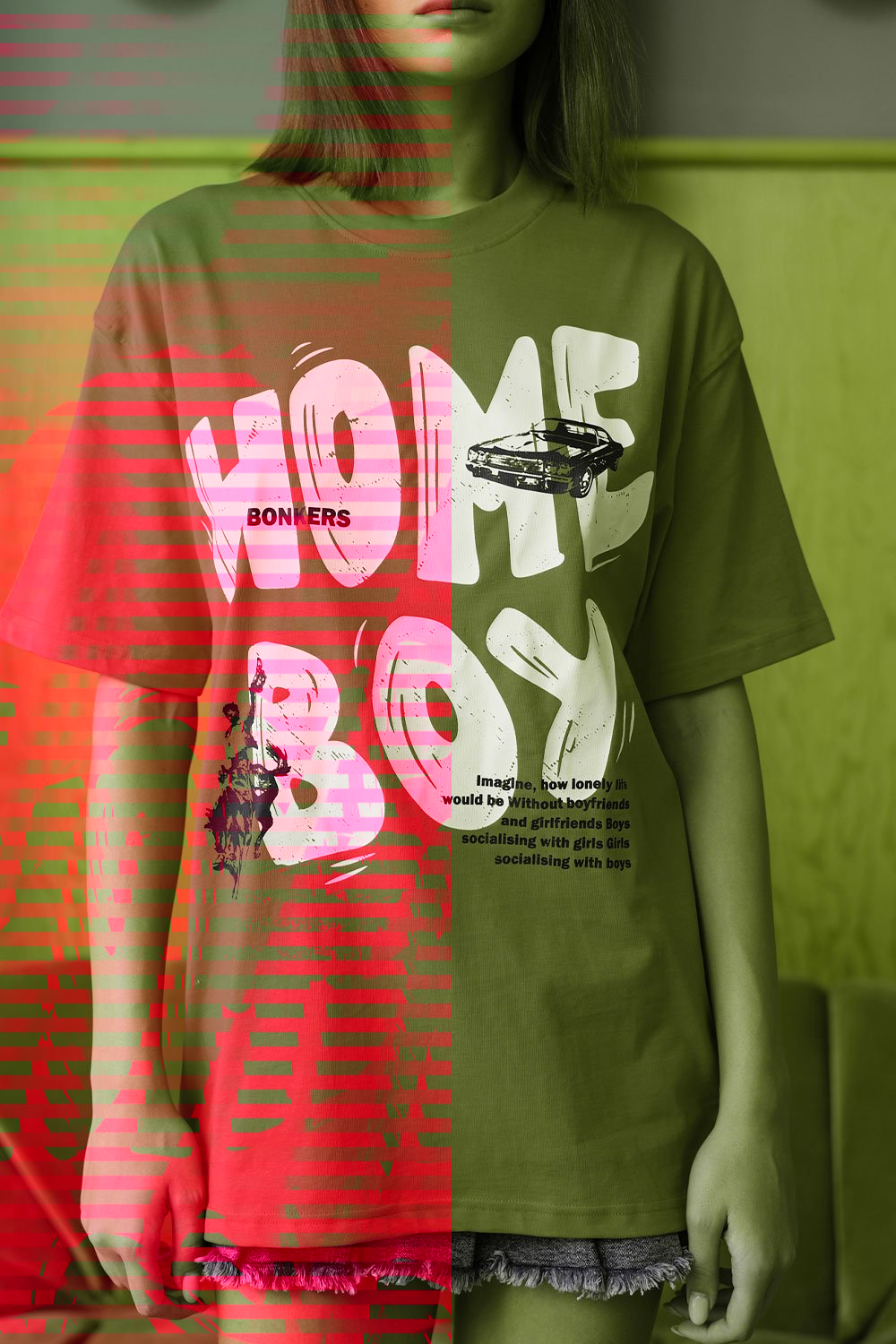 Home Boy Oversized T-shirt - BonkersCorner