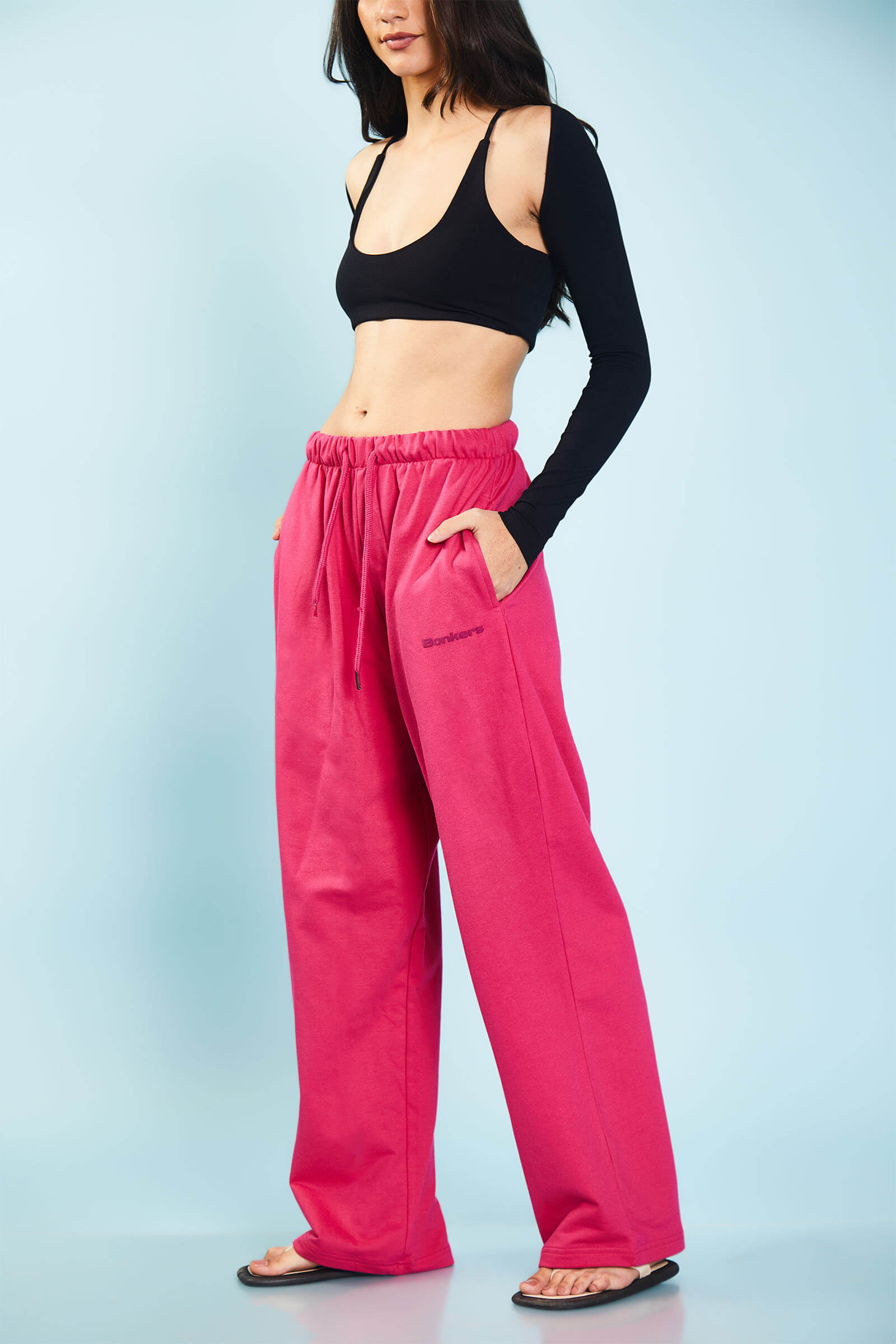 Hot Pink Loose Fit Joggers - BonkersCorner