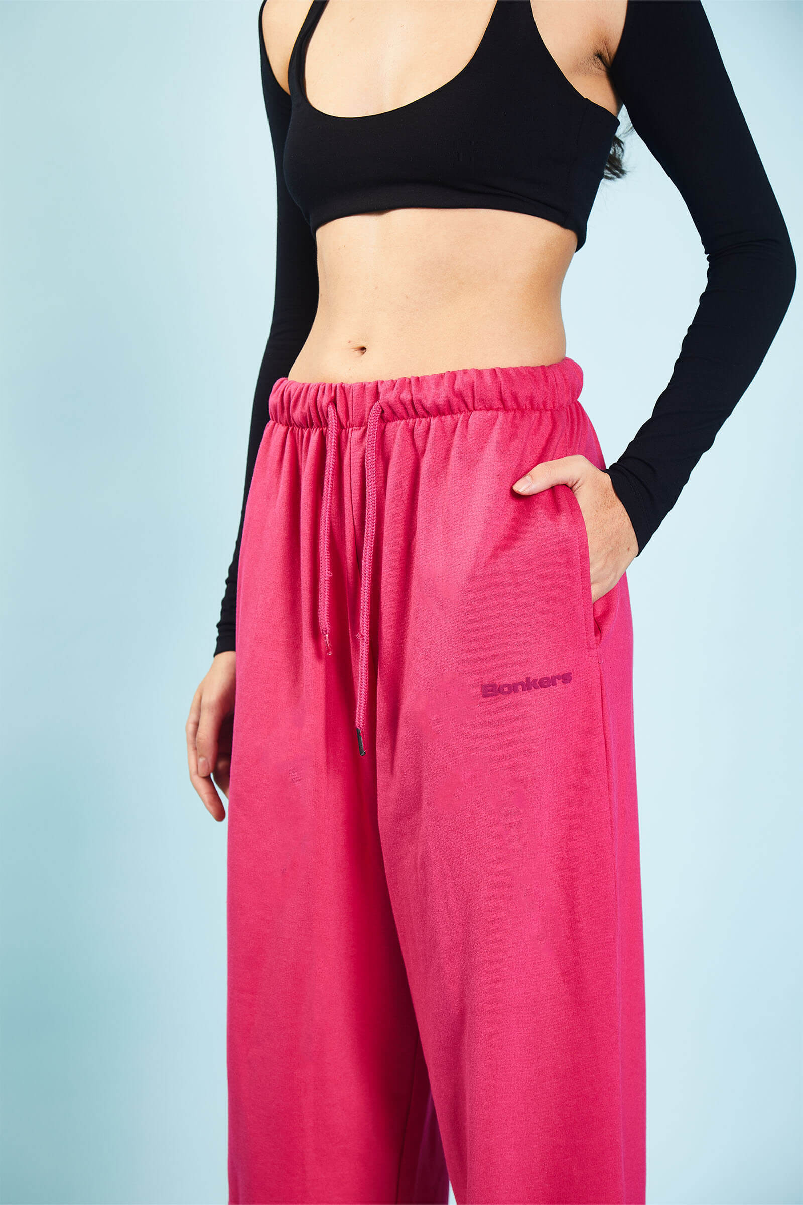 Hot Pink Loose Fit Joggers - BonkersCorner