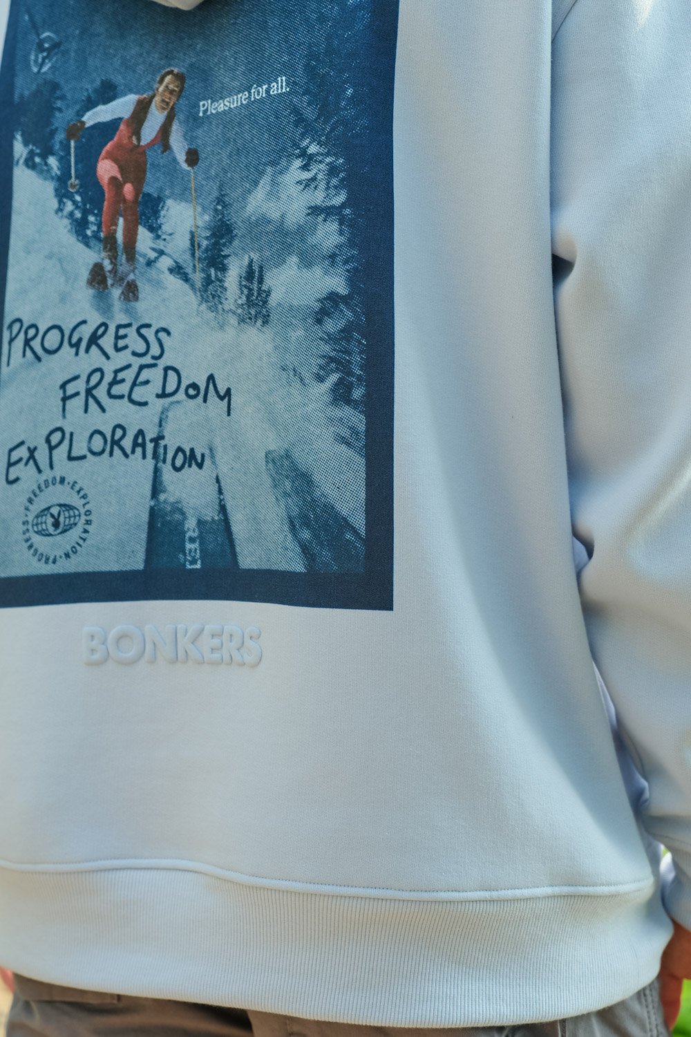 Icy Blue Playboy Hoodie - BonkersCorner